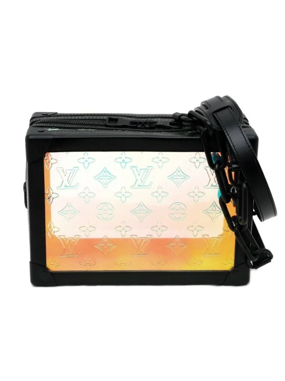 Louis Vuitton Monogram Rythme Soft Trunk Shoulder Bag Black